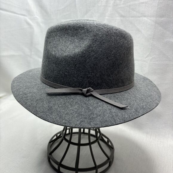 Revolve House of Harlow Hat Fedora Women\'s Gray‎ Wool Felt Adjustable Boho Chic main image 9